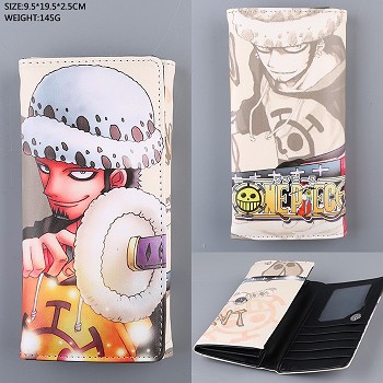 One Piece Law anime long wallet