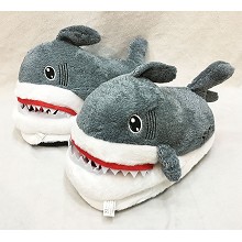 12inches shark plush shoes slippers a pair