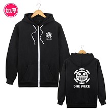 One Piece Law anime thick hoodie cloth
