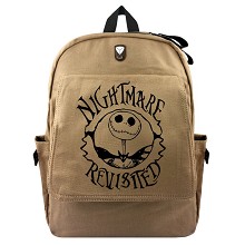 The Nightmare Before Christmas canvas backpack bag