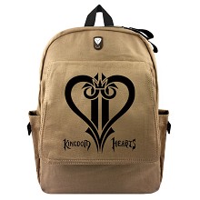 Kingdom Hearts anime canvas backpack bag