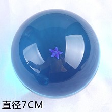 Big anime blue crystal dragon ball 1 star 7.6CM