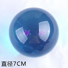Big anime blue crystal dragon ball 2 stars 7.6CM