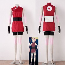 Naruto Haruno Sakura THE LAST cosplay cloth dress set(8pcs a set)