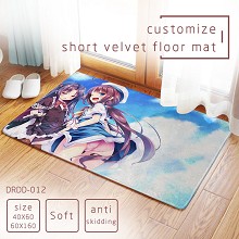 Ryuoh no Oshigoto anime short velvet floor mat gro...