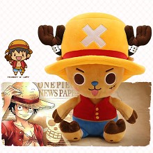 12inches One Piece Chopper cos Luffy anime plush doll