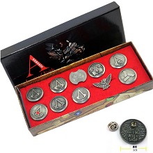 Assassin's Creed pins set(10pcs a set)