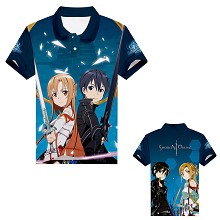 Sword Art Online anime polo t-shirt