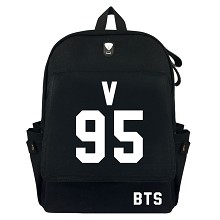 BTS V95 canvas backpack bag