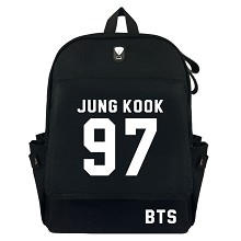 BTS JUNG KOOK97 canvas backpack bag