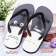 Totoro anime rubber flip-flops shoes slippers a pa...