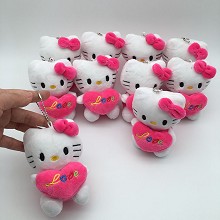 4inches Hello Kitty plush dolls set(10pcs a set)