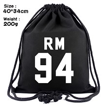 BTS drawstring backpack bag