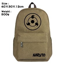 Naruto anime canvas backpack bag