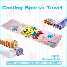 Spongebob anime cooling sports towel