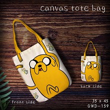 Adventure Time anime canvas tote bag shopping bag