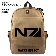Mass Effect canvas backpack bag