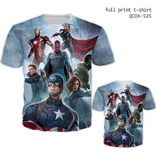 The Avengers hero short sleeve full print modal t-...