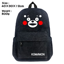 Kumamon canvas backpack bag