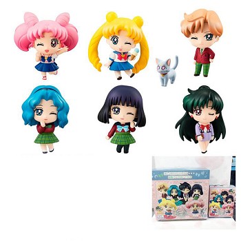 Sailor Moon 20th anime figures set(6pcs a set)