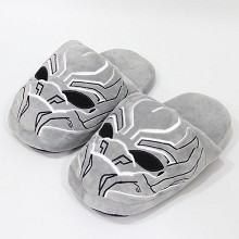 12inches Black Panther plush shoes slippers a pair