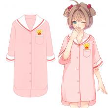 Card Captor Sakura anime cotton short sleeve pajamas nightgown