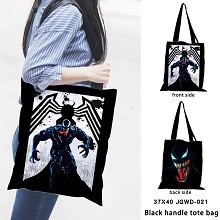 Venom anime black handle tote bag shipping bag