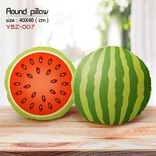 The watermelon round pillow