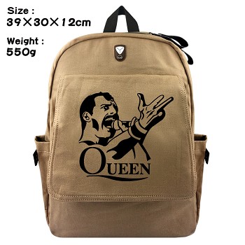 Freddie Mercury canvas backpack bag