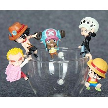 One Piece anime figures set(5pcs a set)