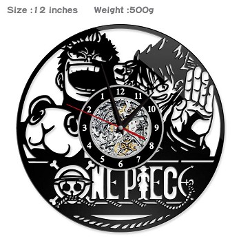 One Piece anime wall clock