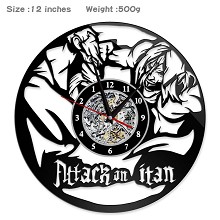 Attack on Titan anime wall clock