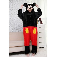 Mickey Mouse flano bpyjama pajamas dress hoodie