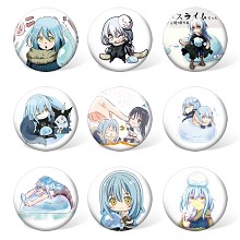 Tensei shitari slime anime brooches pins set(9pcs ...