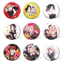 Kaguya-sama anime brooches pins set(9pcs a set)