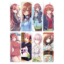 Gotoubun no hanayome anime pvc bookmarks set(5set)