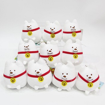 4inches TFboys Roy Wang Yuan plush dolls set(10pcs a set)