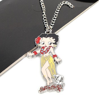 Betty Boop anime necklace