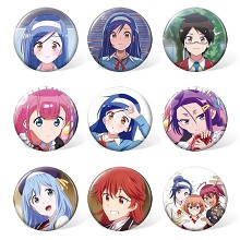 Nekomoe kissaten anime brooches pins set(9pcs a set)