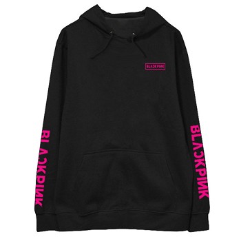 Black pink star cotton thick hoodie sweater cloth