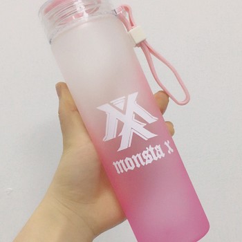 Monsta X star color glass cup
