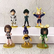 My Hero Academia anime figures set(6pcs a set)