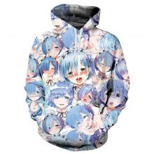 Ahegao Re:Life in a different world from zero hoodie