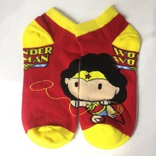 Wonder Woman short cotton socks a pair