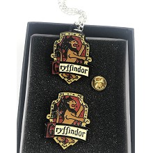 Harry Potter necklace and pin a set