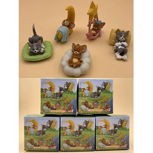 Tom And Jerry anime figures set(5pcs a set)
