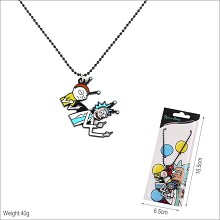 Rick and Morty anime necklace