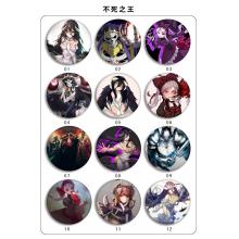 Overlord anime brooches pins set(24pcs a set)