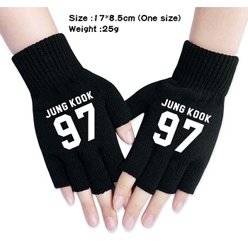 BTS star JUNG KOOK cotton gloves a pair