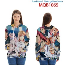 Food Wars anime long sleeve hoodie cloth